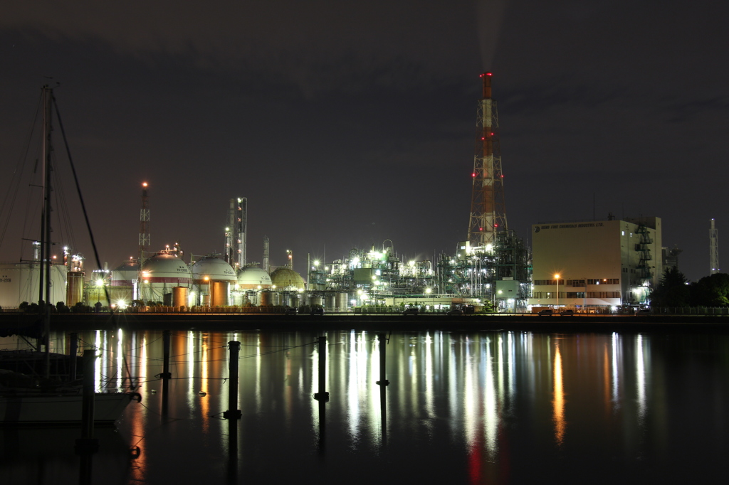 初めての工場夜景