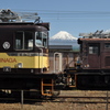 富士山と機関車