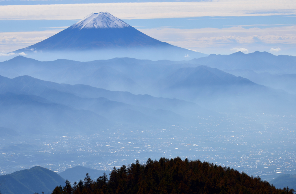 乾徳山から富士山 その２