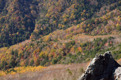 乾徳山頂からの紅葉