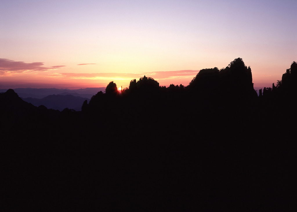 黄山　日の出