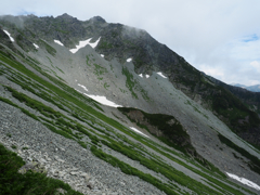 獅子岩と北穂南陵