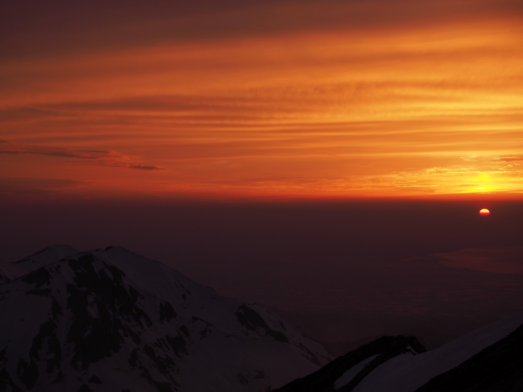 別山乗越の夕暮れ_6