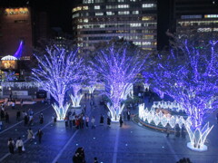 博多シティのイルミネーション点灯　⑤