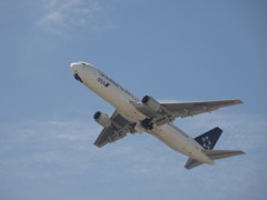ANA　B７６７　スターアライアンスの離陸