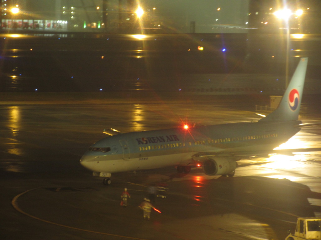 KOREAN　B737の出発