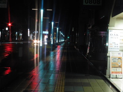 夜の博多駅前通り①