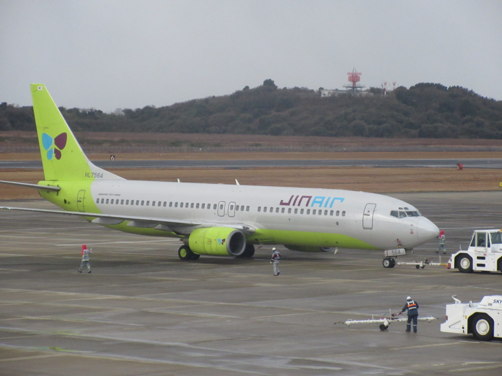 新年初フライト　長崎空港にて⑪