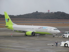 新年初フライト　長崎空港にて⑪