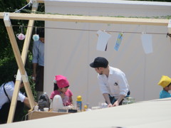 博多シティ屋上での子供カフェ④