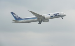 787の離陸
