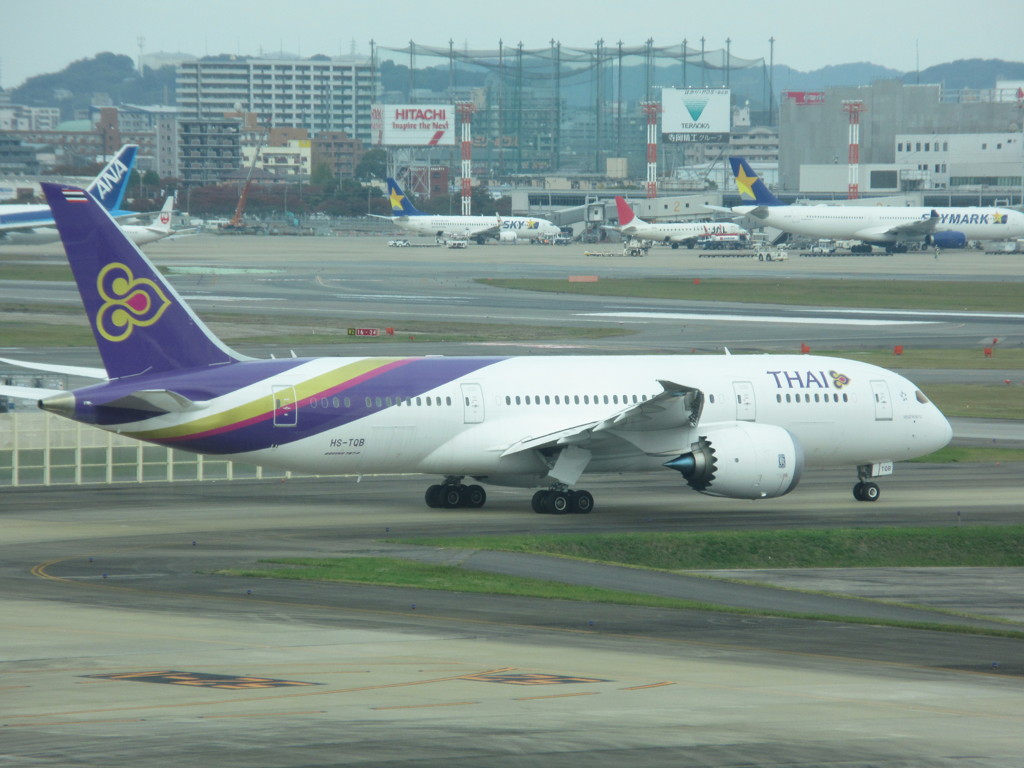 タイ国際　B787-8　福岡初就航　③