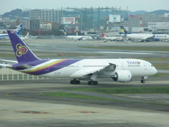 タイ国際　B787-8　福岡初就航　③