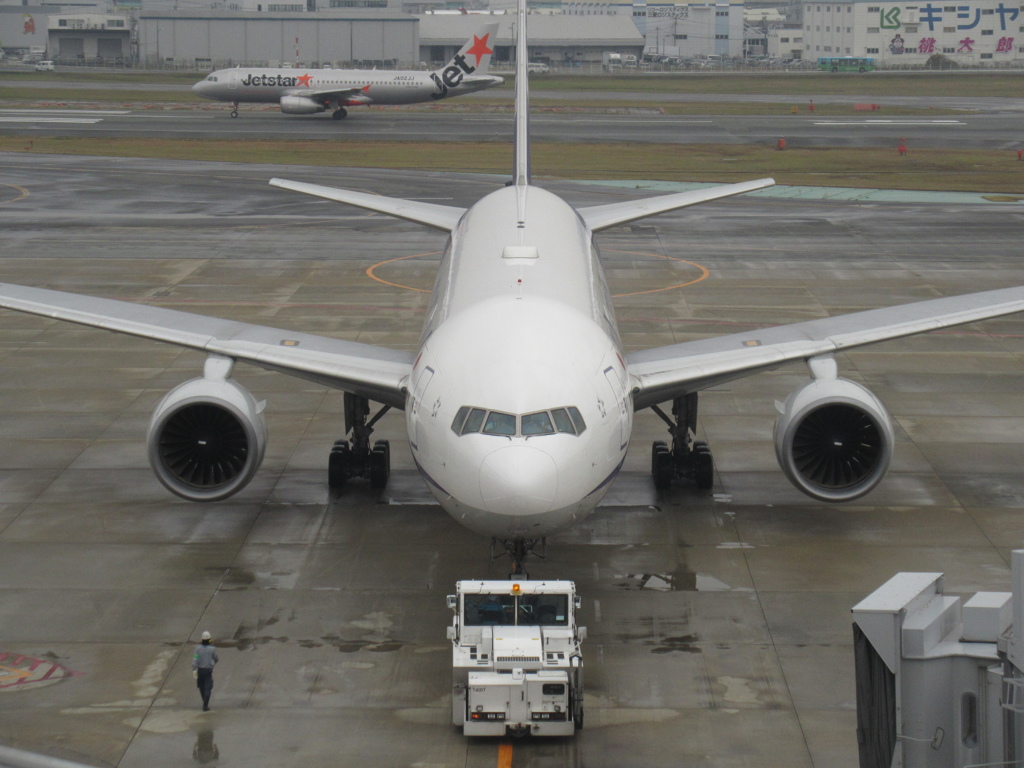 ANA  777-200プッシュバック①