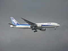ANA　B777-200　JA702A着陸