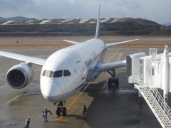 新年初フライト　長崎空港にて⑥