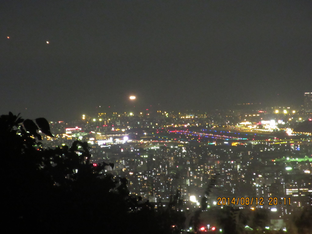 天拝山から見る福岡の夜景②