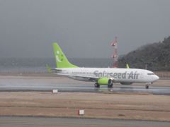 長崎空港を離陸するソラシドエア