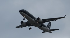 真上を通過するスターフライヤー