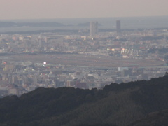 山頂から見える夕暮れの景色⑧