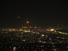 筑紫野市の山頂より見た福岡市の夜景①