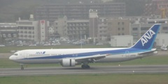 ANA　B767の着陸