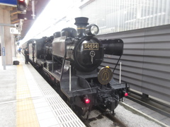 熊本駅に停車していたSL人吉とDE10機関車①