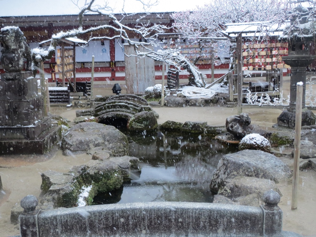 太宰府天満宮と雪　⑦