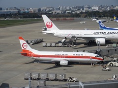 南西航空とJALの塗装機