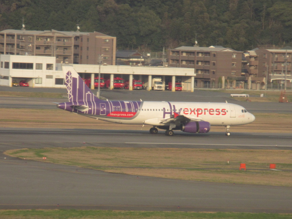 香港エクスプレスの着陸