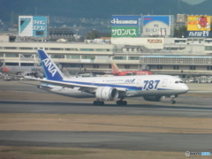 ANA　B787の着陸