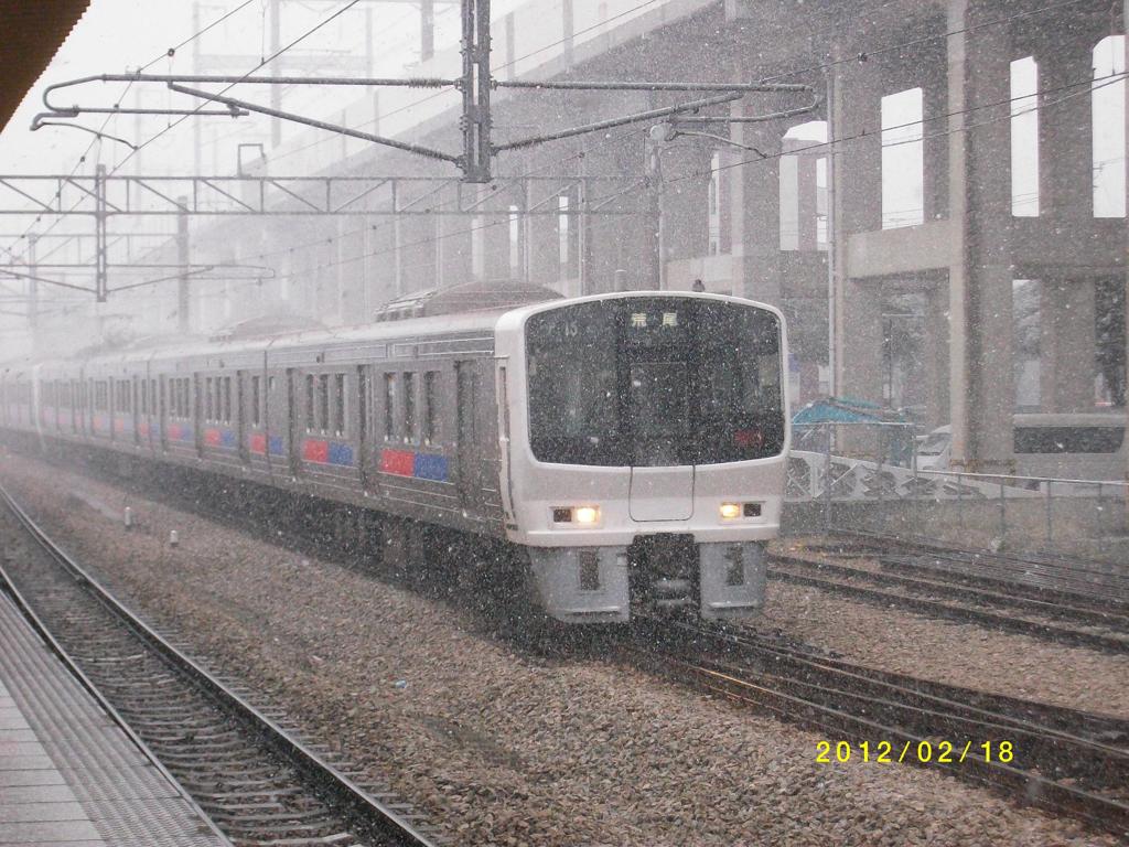 雪の日の８１１系走行