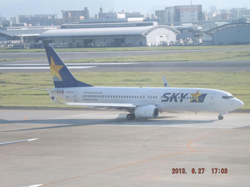 skymark福岡空港到着