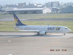skymark福岡空港到着