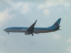 着陸　KOREAN AIR B737-900ER