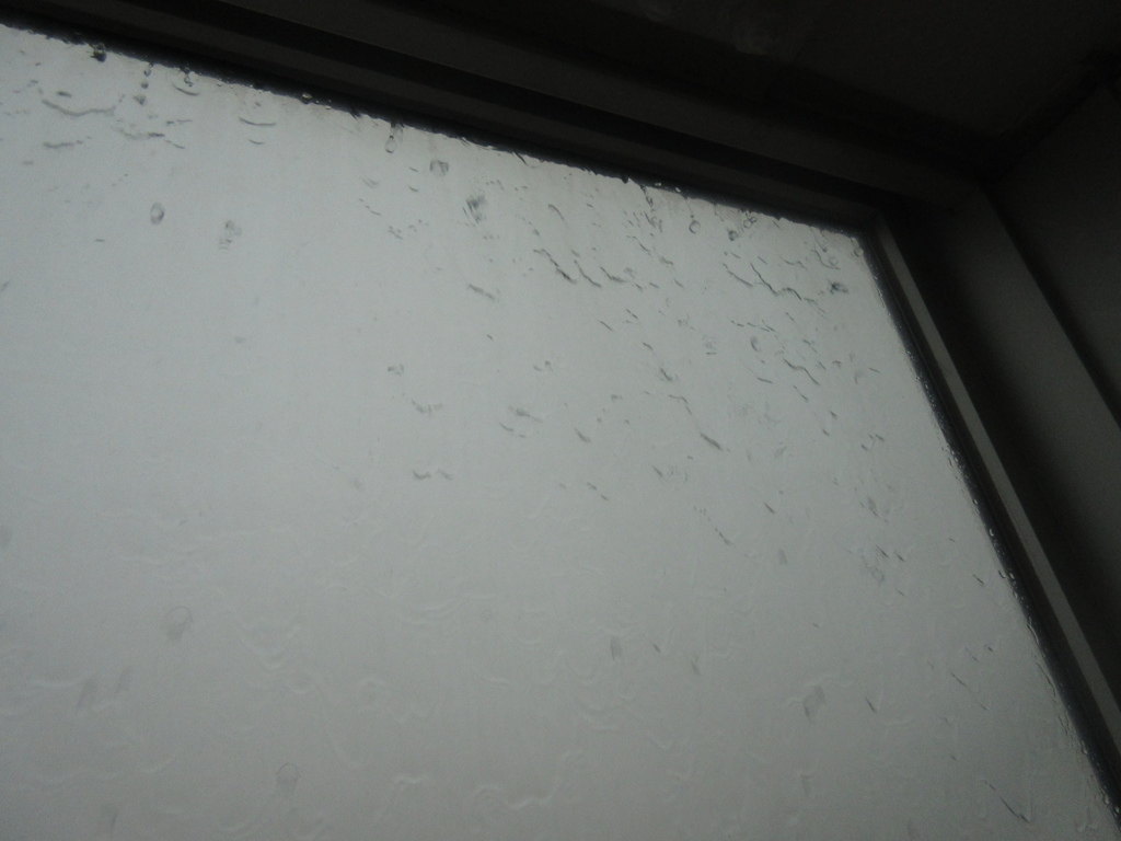 大雨の空港にて①