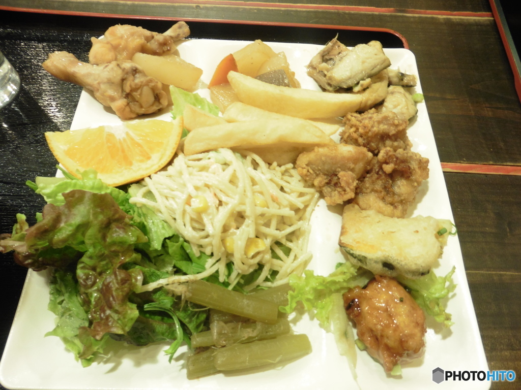 ランチバイキングにて