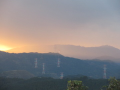 夕暮れの山並み②