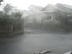 昨日の佐賀県基山町での大雨