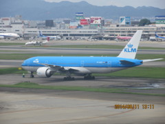 エンジンテスト中のKLM