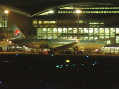 国際線に到着したKOREAN　B777-300ERの塗装機