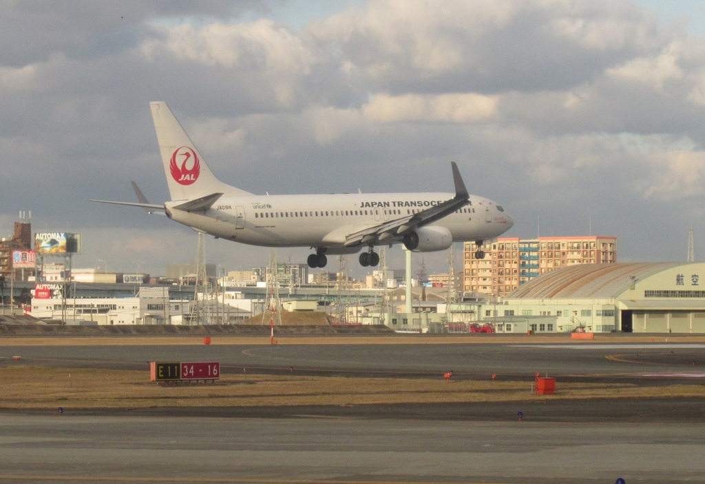 トランスオーシャン　B737着陸①