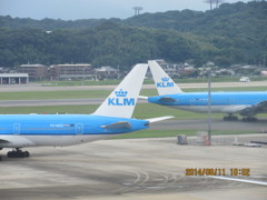 ２機重なったKLM③
