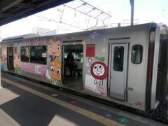 817系電車のSUGOCAキャラの塗装