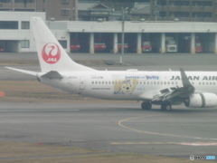 JAL　ダッフィーの着陸