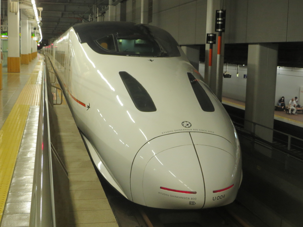800系つばめ鹿児島中央行　博多行にて