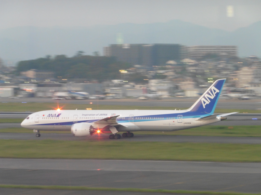 ANA  B787-9到着