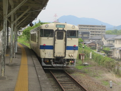 原田線キハ40の入線　