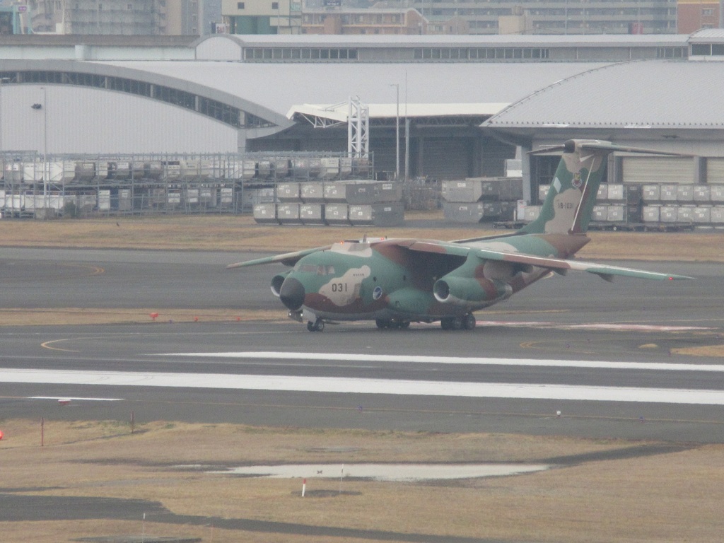 C-1輸送機出発