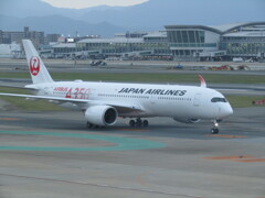 JAL  A350の到着　③